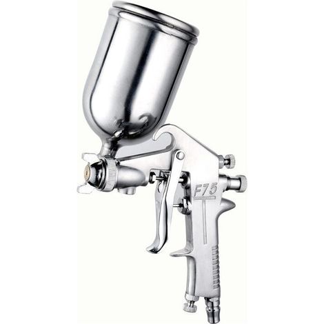 Pistolet à peinture à ventouse avec buse en acier inoxydable de 1,5 mm et capacité de 400 ml - Outil de peinture pour meubles de voiture, voiture (1/2)