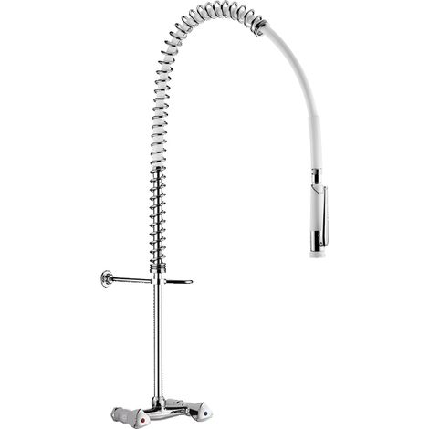Delabie Geschirrspülbr we m.Wandmischer+ Handbr.433000,o.Auslaufvent.