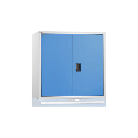 Altillo con puertas batientes  con puertas de chapa maciza  H x