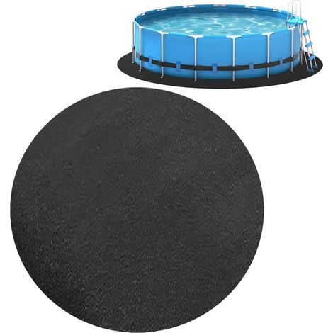 Tappetino rotondo per piscina fuori terra da 4,6 m – Materiale geotessile resistente – Protezione da forature e strappi – Facile installazione (1/4)