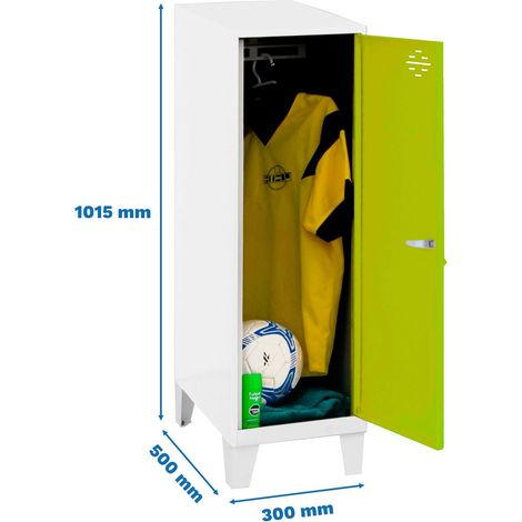 Simonrack Simonlocker Dism. Single Mini Weiß und Grün
