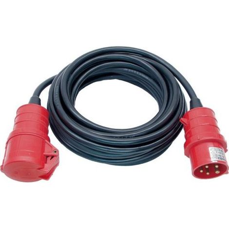 Brennenstuhl H07RN-F 5G1,5 Cable de extensión eléctrico 10 m Negro Rojo