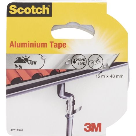 Cinta de aluminio altas temperaturas, 15 m x 48 mm