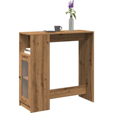 Bartisch mit Regal Artisan-Eiche 101x40x103,5 cm Holzwerkstoff