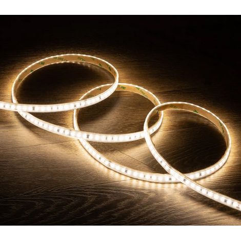 Striscia LED Impermeabile 5M 8mm Luce Naturale Adesiva Siliconata 2835 (1/5)