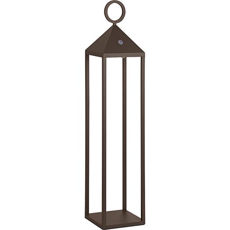 Picnic Lampe De Table Led Portable 2,2W Ip54 2700K Cri85 67Cm - Corten - Groupe Rossini - Design En Aluminium Moulé Sous Pression (1/5)