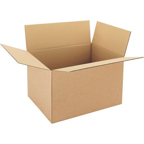 Caisse américaine kraft brun simple cannelure H 27 x L 30 x P 40 cm - Lot de 25