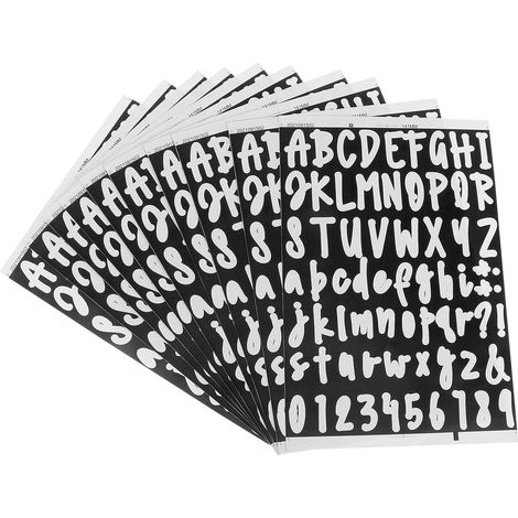 Vinyl Buchstaben und Zahlen Aufkleber Wetterfest UV