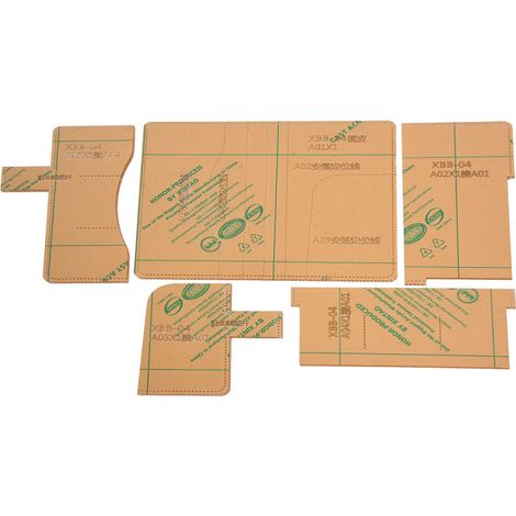 Irovami Modèle de sac à carnet en acrylique transparent, pochoir pour carnet, outil de maroquinerie (1/5)