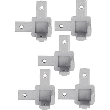 5 Pièces Connecteur d'Angle 90° en Alliage de Zinc pour Profilés Aluminium Type T (Norme Européenne 3030) (1/5)