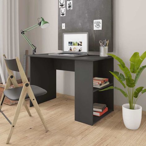 vidaXL Bureau Gris 110x60x73 cm Aggloméré (1/5)