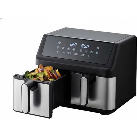 AKAI Friggitrice ad Aria 2 Cestelli Airfryer1000
