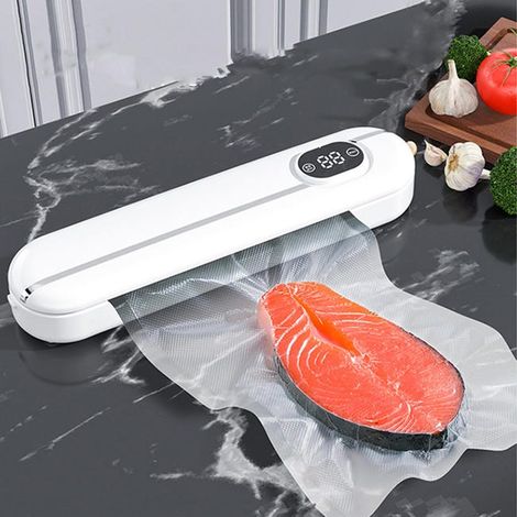 5-in-1 Vakuumiergerät für Lebensmittel – Trocken und Nass – mit 10 Beuteln – Fleisch, Gemüse, Obst (1/5)