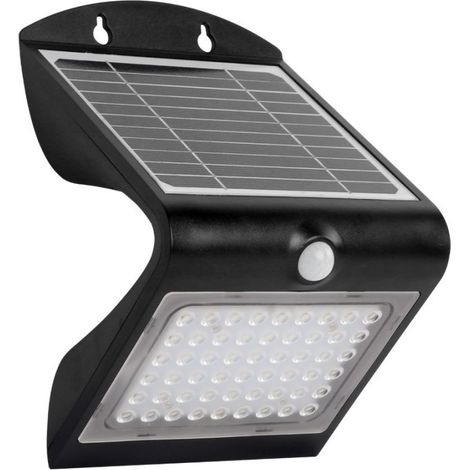 Projecteur LED solaire - Mural - 4 W - IP65 - 500 lm - Butterfly - 401067B - Xeta - Noir