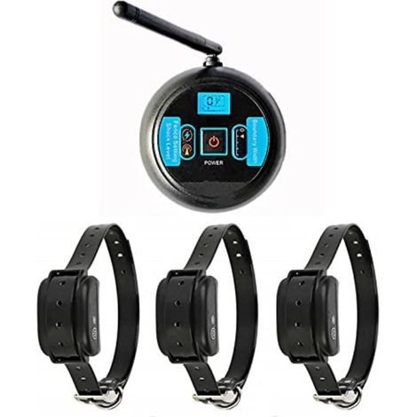 Clôture électronique sans Fil pour Animaux de Compagnie Stop Barker Machine Anti-Fugue(Convient pour 3 Chiens) (1/5)