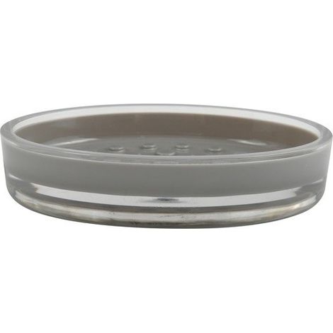 Porte Savon Plastique TAHITI Gris MSV (1/2)