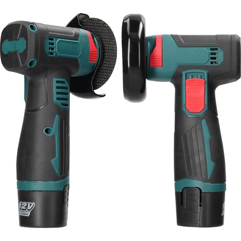 Meuleuse électrique 3 pouces à moteur à balais, meuleuse d'angle multifonctionnelle, outil portatif avec découpeuse à batterie lithium, outil utilitaire pour la découpe et le polissage de carrelage, b (1/5)