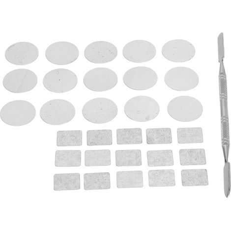 Étiquettes autocollantes colorées rondes et carrées pour palette de maquillage, stickers métalliques pour fard à paupières. (1/5)