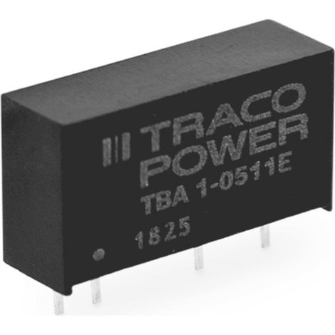 TracoPower TBA 1-0512E DC/DC-Wandler, Print   84 mA 1 W Anzahl Ausgänge: 1 x Inhalt 1 St.