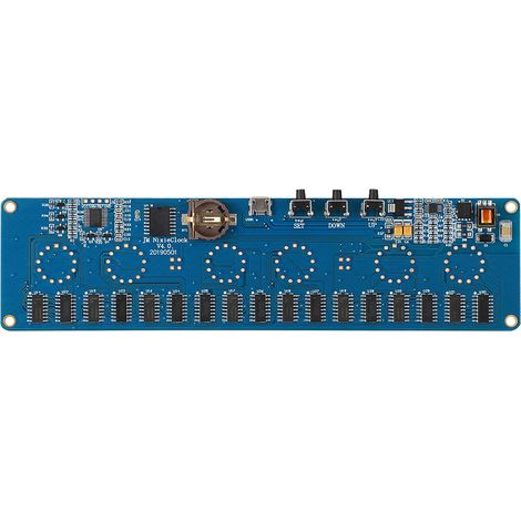Module d'horloge numérique à tube lumineux IN14 PCB bleu avec interface USB haute précision à monter soi-même (1/5)