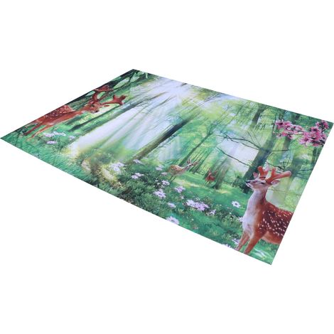 Wandteppich mit Hirsch- und Baummuster, Hintergrund, Wandteppich, Dekoration, Hängedecke für Schlafzimmer und Wohnzimmer (1/5)