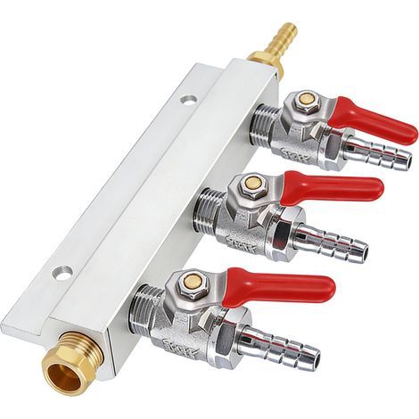 Diviseur de gaz en métal pratique pour les installations-3 liens (1/2)