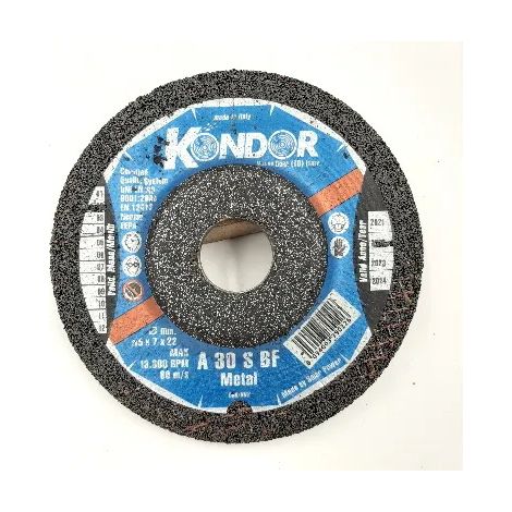DISCO ABRASIVO KONDOR PER FERRO D.115X7X22 mm