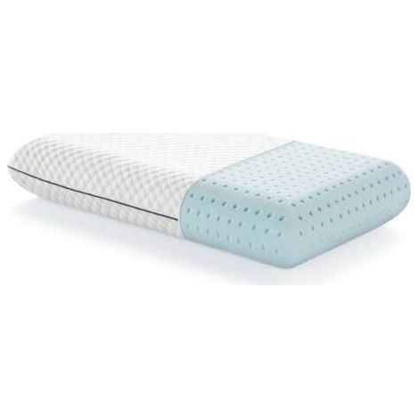 Oreiller à Mémoire de Forme 40x60 cm – Infusé de Gel Rafraîchissant – Coussin Respirant – Housse Lavable – Oreiller Memoire Forme, White (1/5)