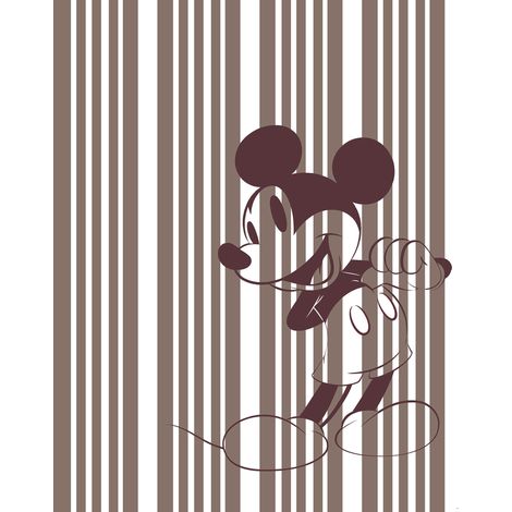 Papier peint panoramique classique Mickey Ton sur Ton (1/4)