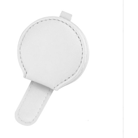 BRAVIX 1 Pièces Supports de Lunettes de Soleil en Cuir pour Pare-Soleil de Voiture Clip de Support de Lunettes de Soleil pour Voiture Pare-Soleil Adapté à Tous Les Types de Lentilles Clip (Blanc)