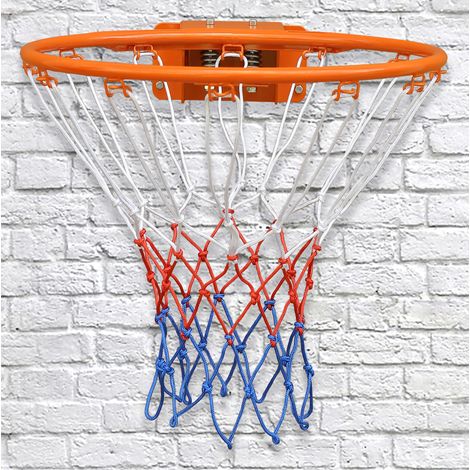 Arceau de basket mural 45 cm avec double ressort et filet, orange OKWISH (1/5)