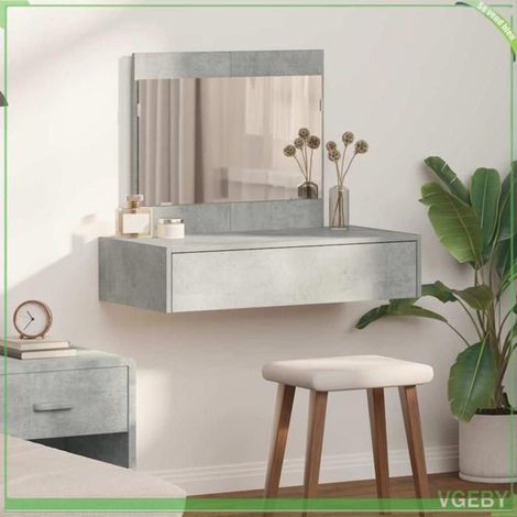 ABI Table de Toilette Gris 83 x 40 x 70 cm Bois d'ingénierie 7291712302824 (1/5)