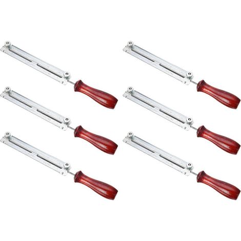 6 pièces 3 16 pouces 4 8mm rond plat Sharp Sharpening Sharpener Force File Files support Handle kit chaîne de (1/5)