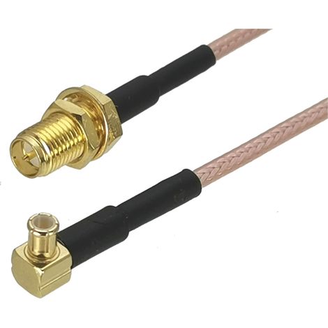 Cavo di collegamento MCX RA / presa SMA-RP RG316 da 75 cm (1/2)