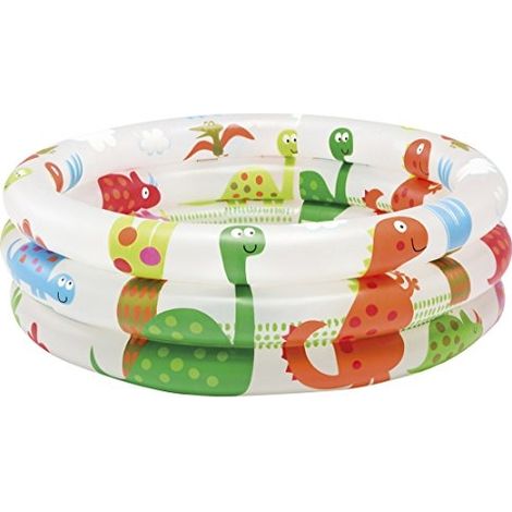 Intex – Piscine gonflable ronde 61 cm – Capacité 33 L – Vinyle multicolore – Pour enfants à partir de 1 an – Épaisseur 0,2 mm - CM-33