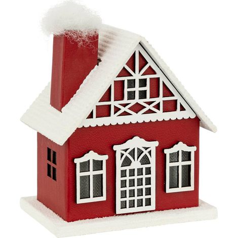 Decorazione rossa per la casa 1 led a batteria - Feeric lights & christmas