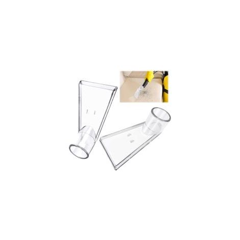 Embout d'aspirateur de voiture CSPARKV en 2 pièces, embout multifonction, embout universel réutilisable compatible avec la plupart des aspirateurs, pour l'entretien de la voiture, le capitonnage des c (1/2)