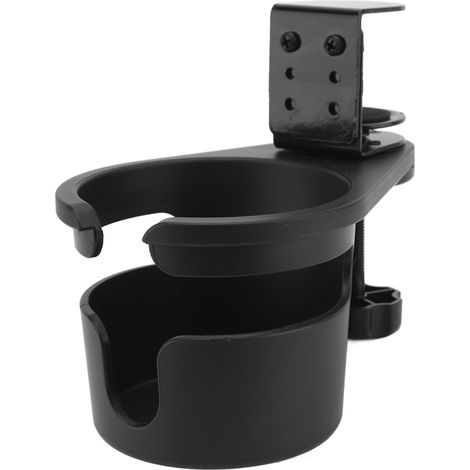 Porte-gobelet bureau rotatif à clipser pour verres canettes tasses bouteaux organisateur boisson ABS métal 376g (1/5)