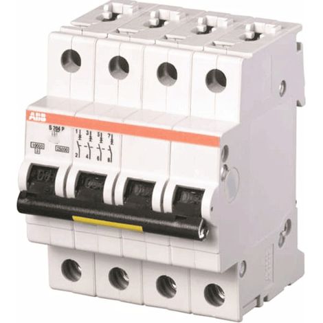ABB S204P-C10 2CDS284001R0104 Leistungsschalter S204P 4P 10 A, C-Charakteristik, Schraubanschluss – 25 kA