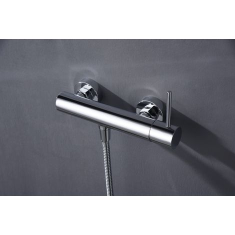 Imex - Grifo Monomando Ducha y Bañera Cromado Serie Monza