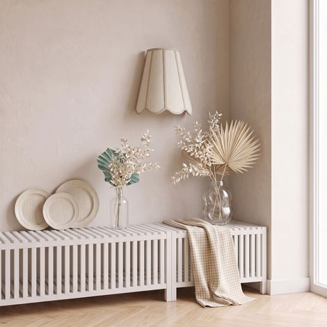 Aplique de Pared con Pantalla Lino Beige  Serie GALIA (1/5)