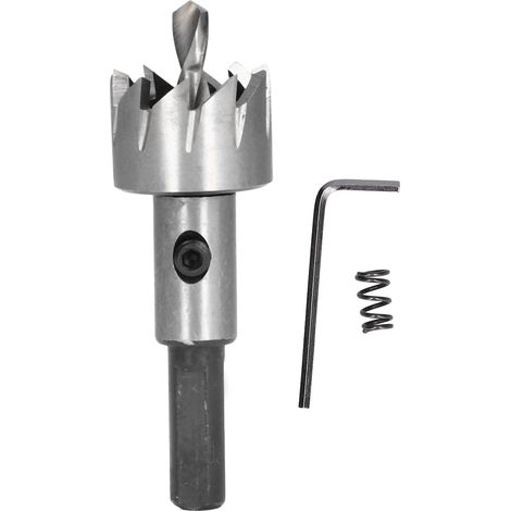 Kit 10 pièces de scie cloche 22mm pour perceuse, découpe métal, tôle épaisse, fer, verre, marbre, outil d'ouverture de bois (1/5)