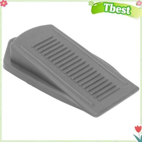 Tbest Butée de porte en caoutchouc Butées de porte en caoutchouc gris sans cale d'arrêt de porte puericulture siege-auto Grise (1/4)