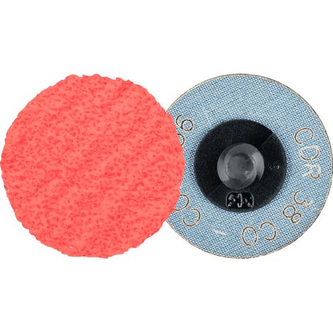 PFERD TOOLS COMBIDISC Keramikkorn Schleifblatt CDR Ø 38 mm CO-COOL36 für Stahl und Edelstahl 100 Stk (1/4)