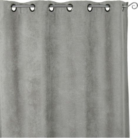 Homemaison – Rideau occultant isolant 140x350 cm – 90% polyester – Œillets ronds canon de fusil – Lavable en machine à 30° (1/3)