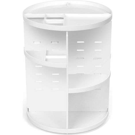 Organizador de maquillaje, rotación de 360°, plástico ABS, estante ajustable, para baño y dormitorio. (1/5)