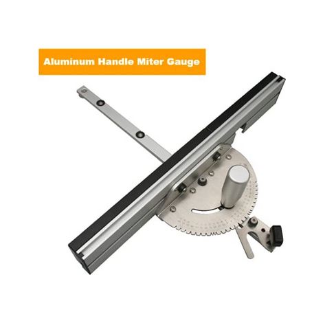 [JAMAIS UTILISÉ]Système de guide d'onglet pour scie circulaire, en alliage d'aluminium robuste et précis pour le travail du bois