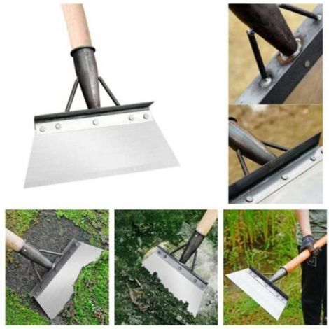 Pala multifuncional para jardinería, limpieza, paisajismo, jardín, plantación, raspado de tierra, pala agrícola, deshierbe, 23 cm (1/5)