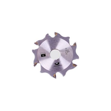 Fraise à disque 100mm – Tige Ø 22mm – Pour fraisage précis et découpe parquet – Compatible fraiseuse à lamelle FERM BJM1009 (1/4)