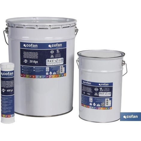 Kartusche mit 400 gr. COFAN 15502050 komplexes blaues Lithiumfett